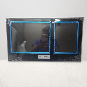 2 For 20 Class of 2024 Black and Blue Photo Frame 7X9